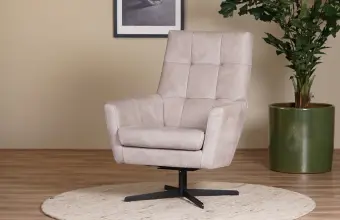 Grijze draaifauteuil