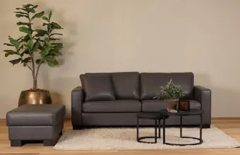 Leren bank – 3-zits