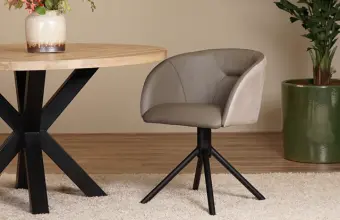 Leren Eetkamerstoelen Antracite