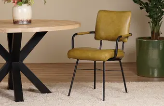 Leren eetkamerstoelen modern