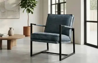 Moderne / Industriele leren fauteuils