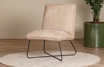 Leren fauteuils zonder armleuning