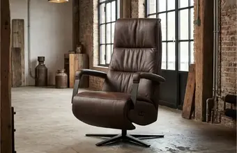 Leren industriële relaxfauteuil
