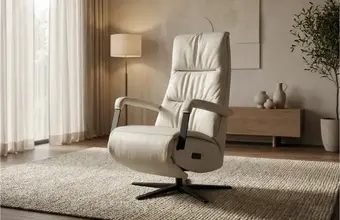 Leren moderne relaxfauteuil