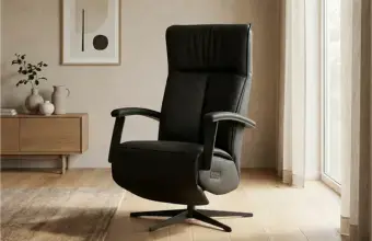 Leren moderne relaxfauteuil