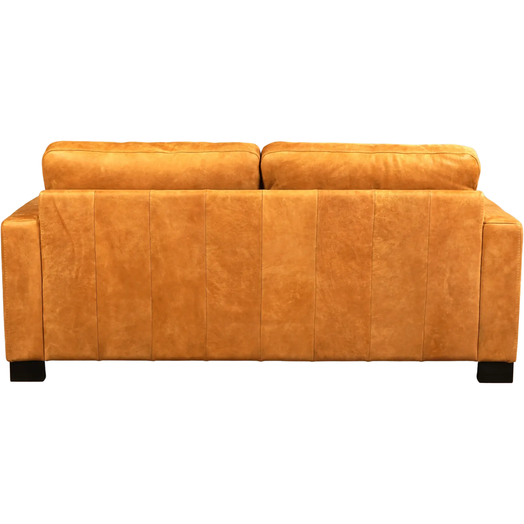 afbeelding van Leren bank Energy - 2,5 zits - Kenia Cognac (cognac) - Poten hout bruin