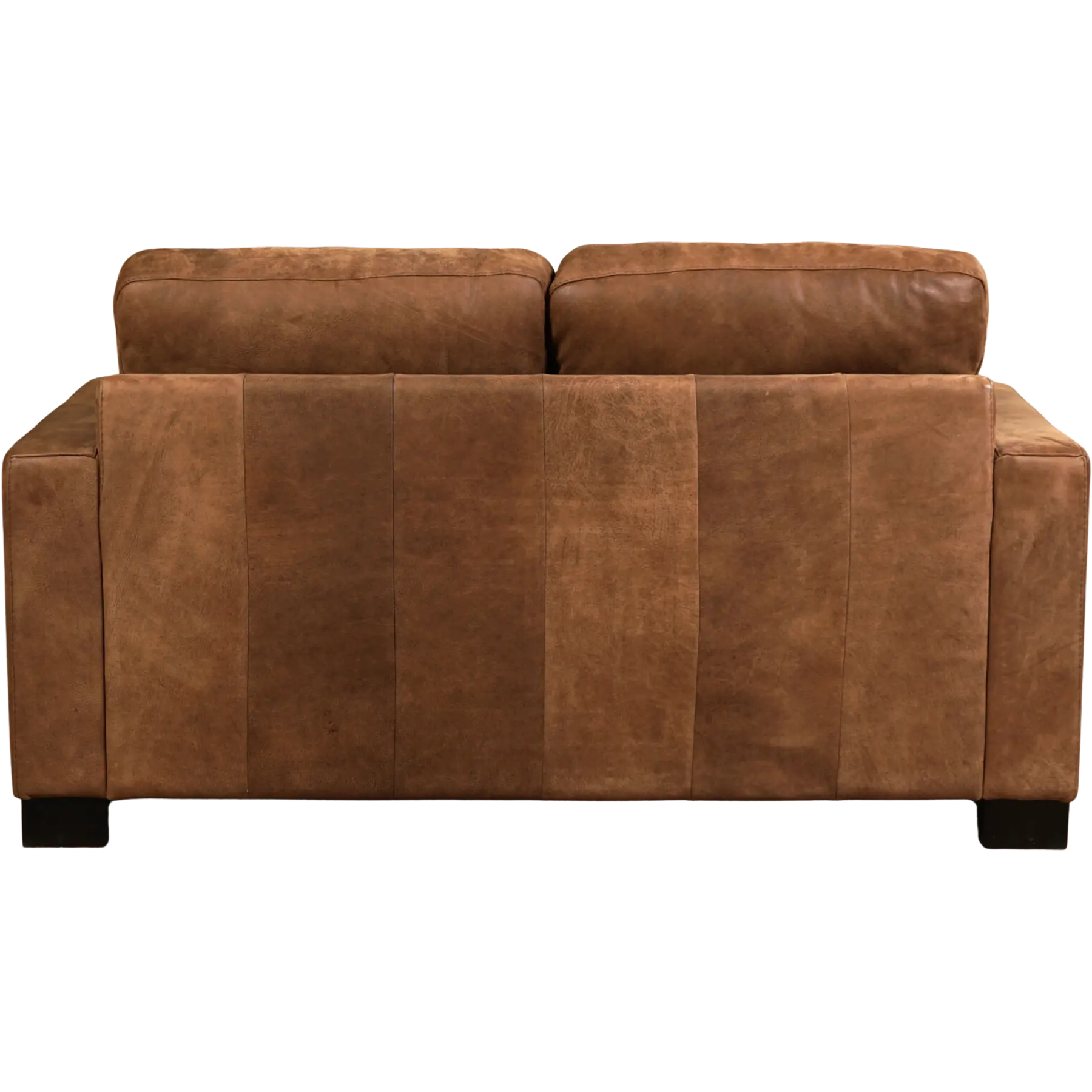 afbeelding van Leren bank Energy - 2 zits - Kenia Brown (bruin) - Poten hout bruin