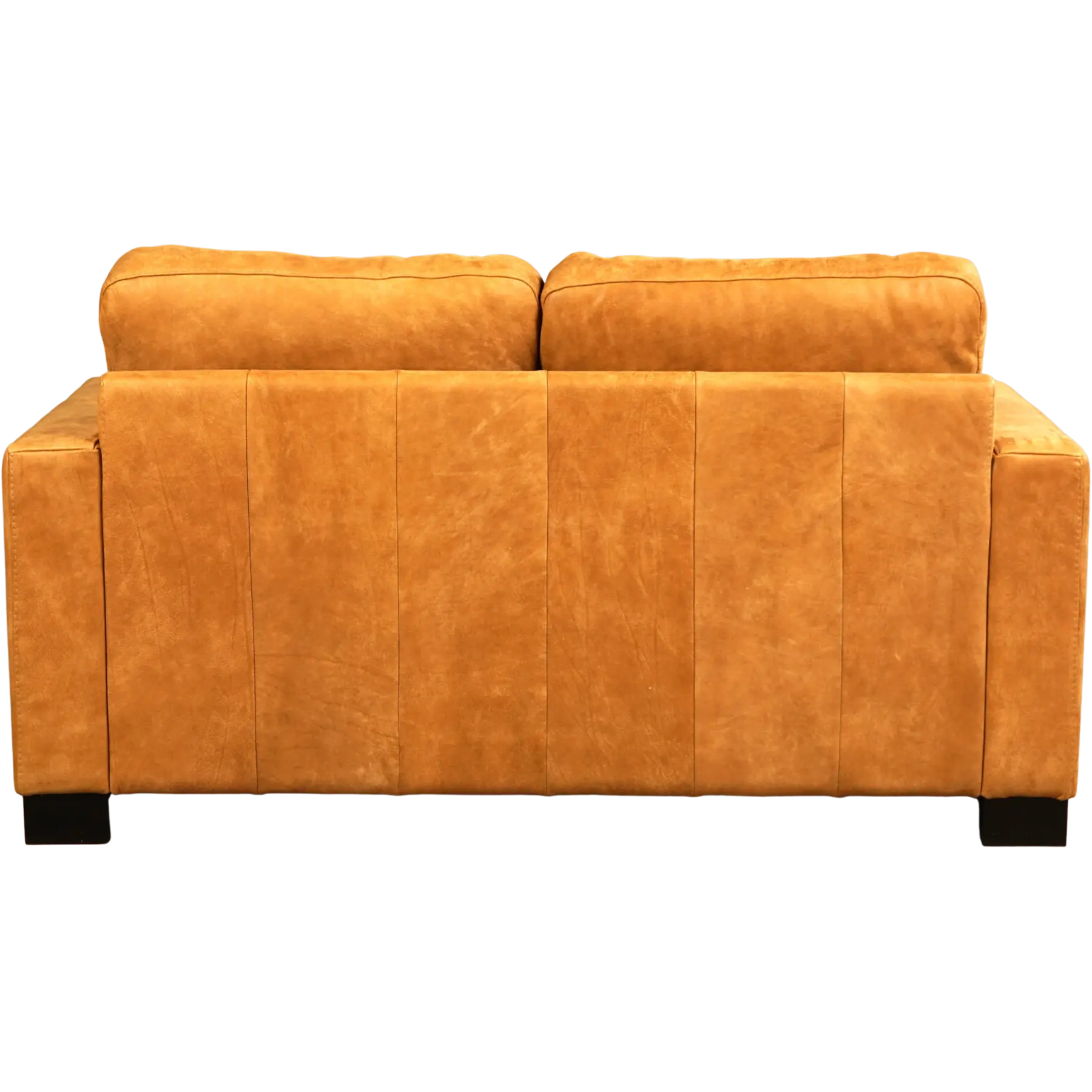 afbeelding van Leren bank Energy - 2 zits - Kenia Cognac (cognac) - Poten hout zwart