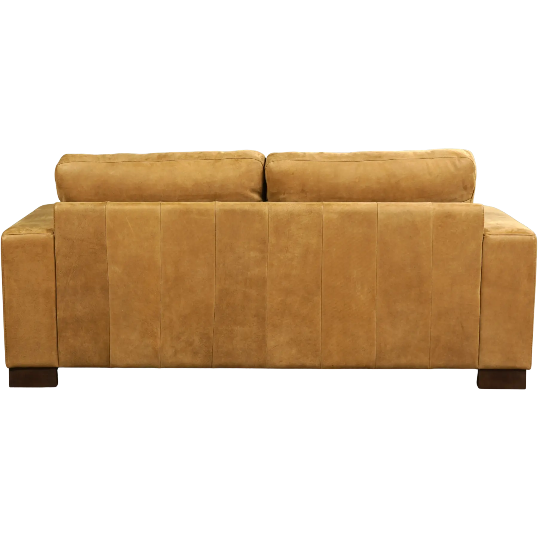 afbeelding van Leren bank Enjoy - 2,5 zits - Kenia Walnut (cognac) - Poten hout zwart