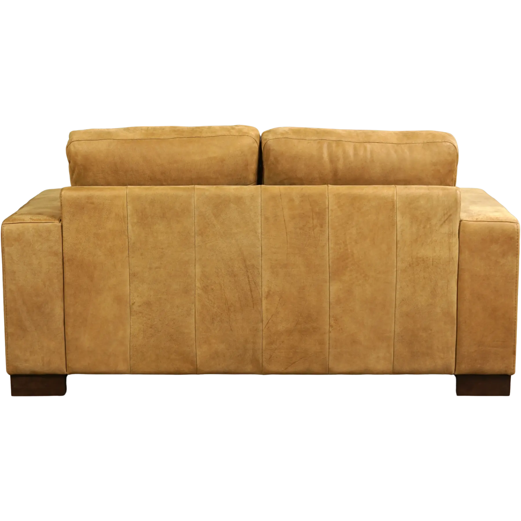 afbeelding van Leren bank Enjoy - 2 zits - Kenia Walnut (cognac) - Poten hout bruin