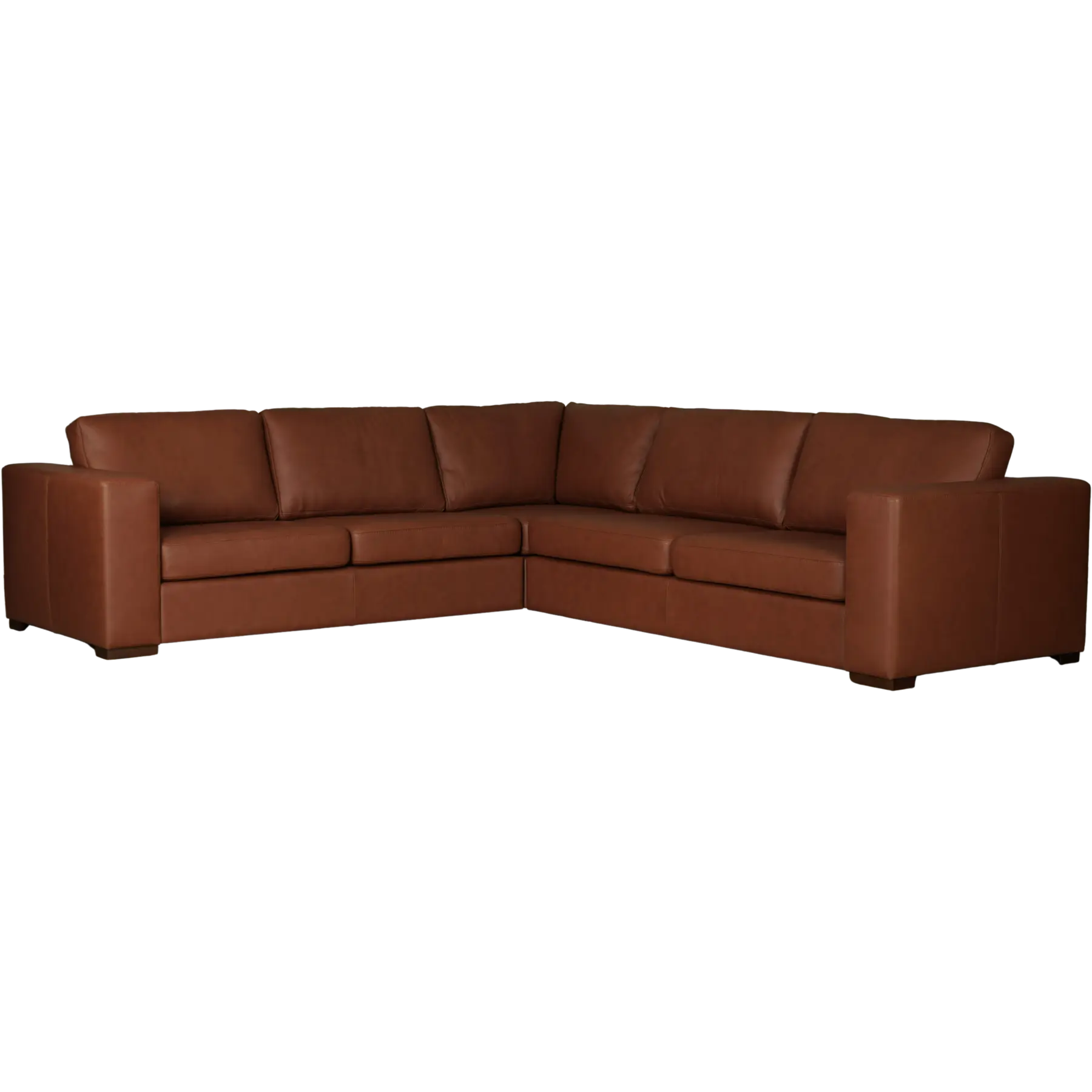 afbeelding van Leren elementenbank Flow - element 2.5 zits arm links