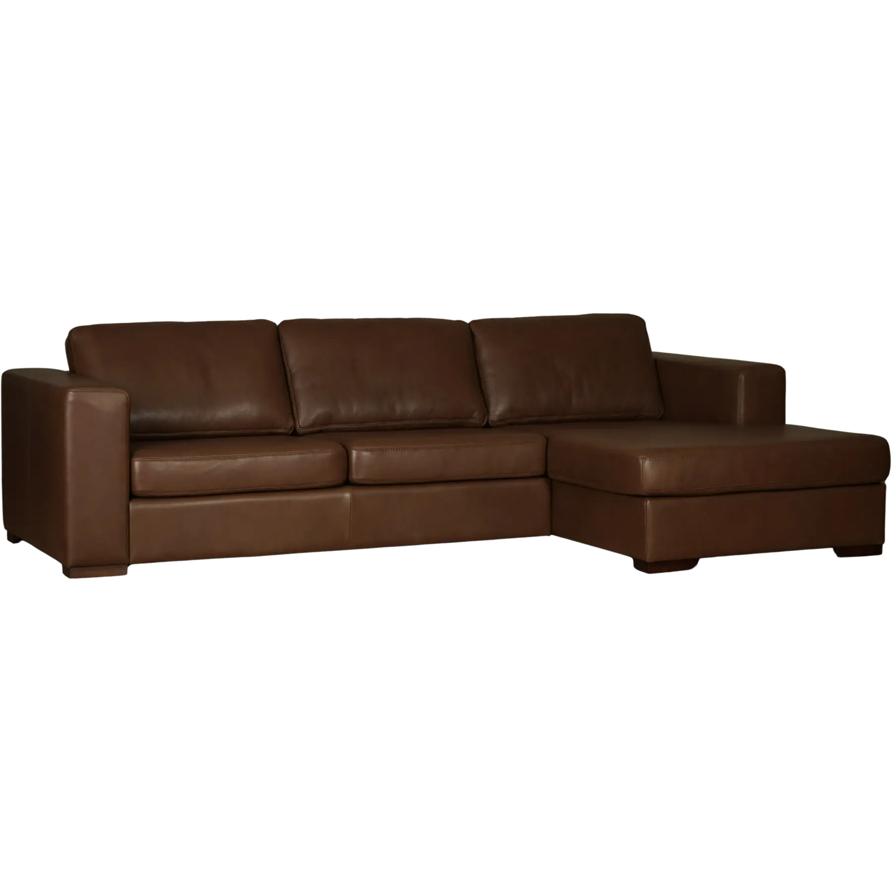 afbeelding van Leren hoekbank Flow - 2,5 zits + longchair