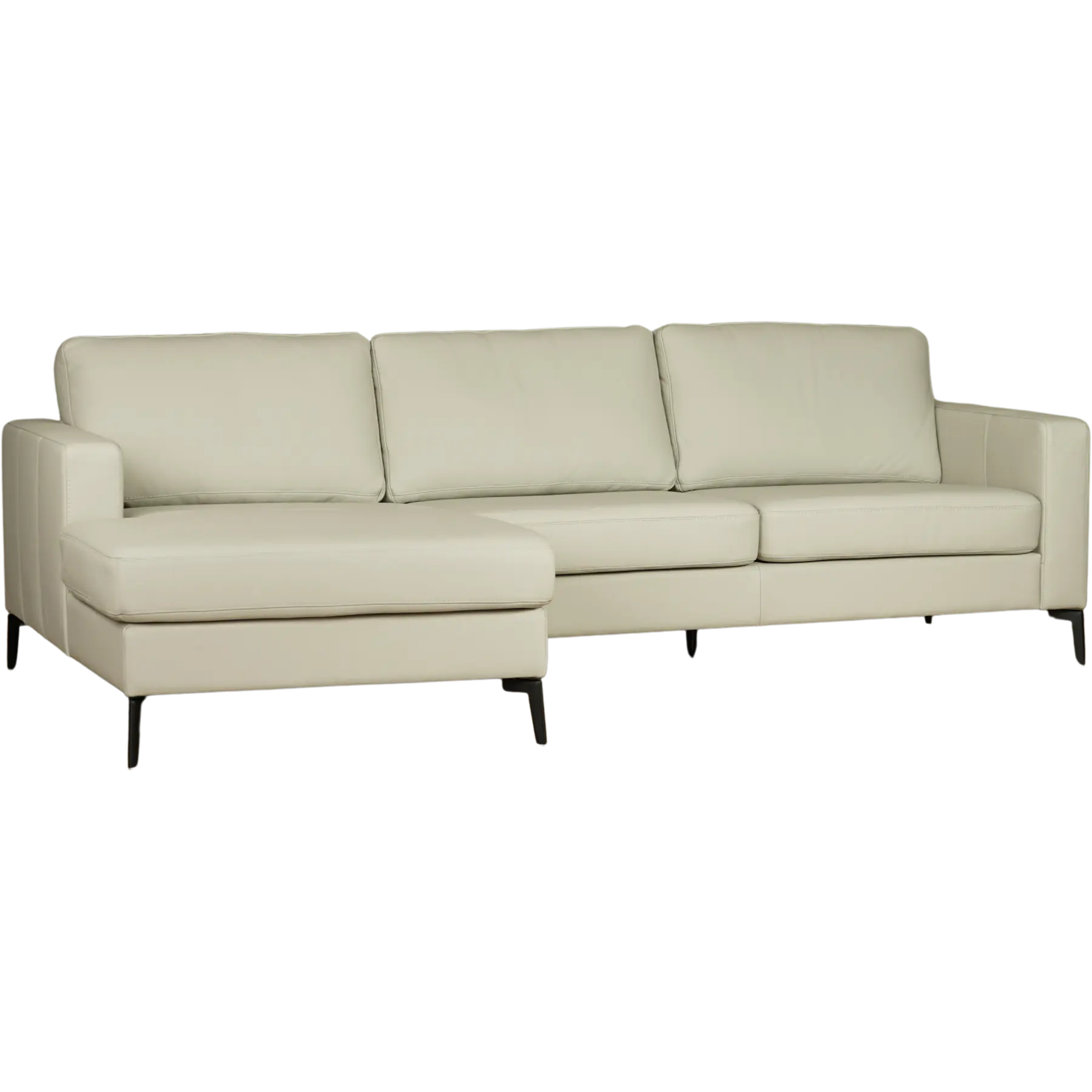 afbeelding van Leren hoekbank Match - 3 zits + longchair