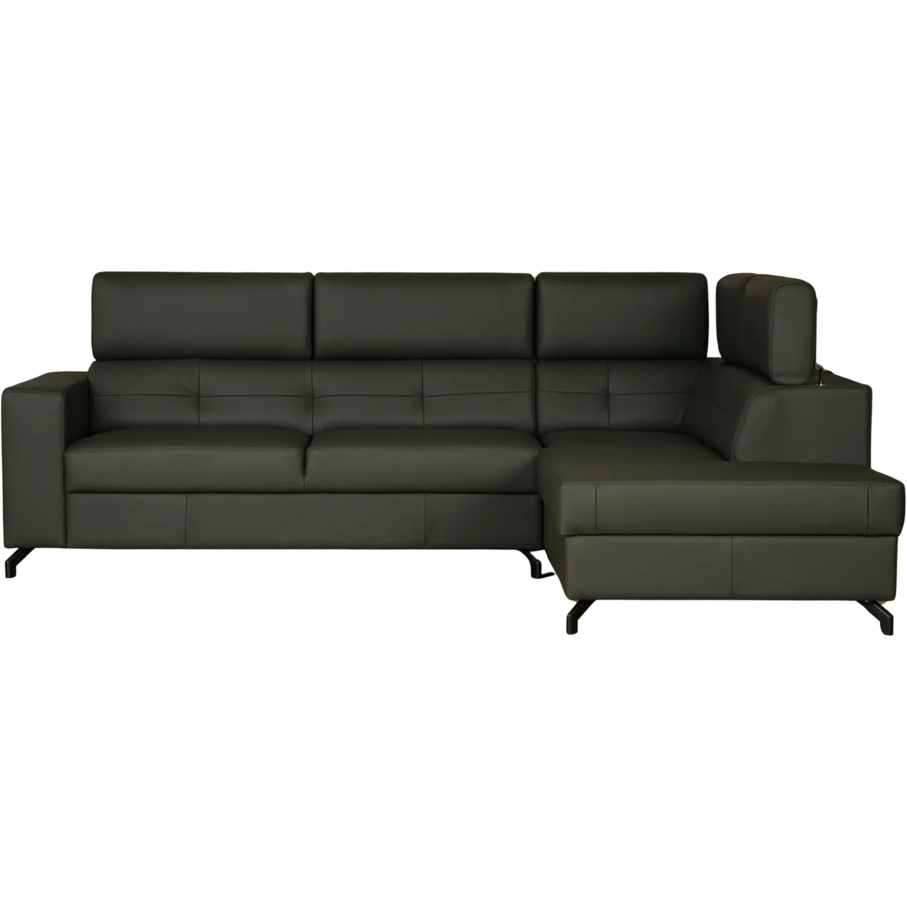 afbeelding van Leren hoekbank Nova - 2,5 zits + longchair