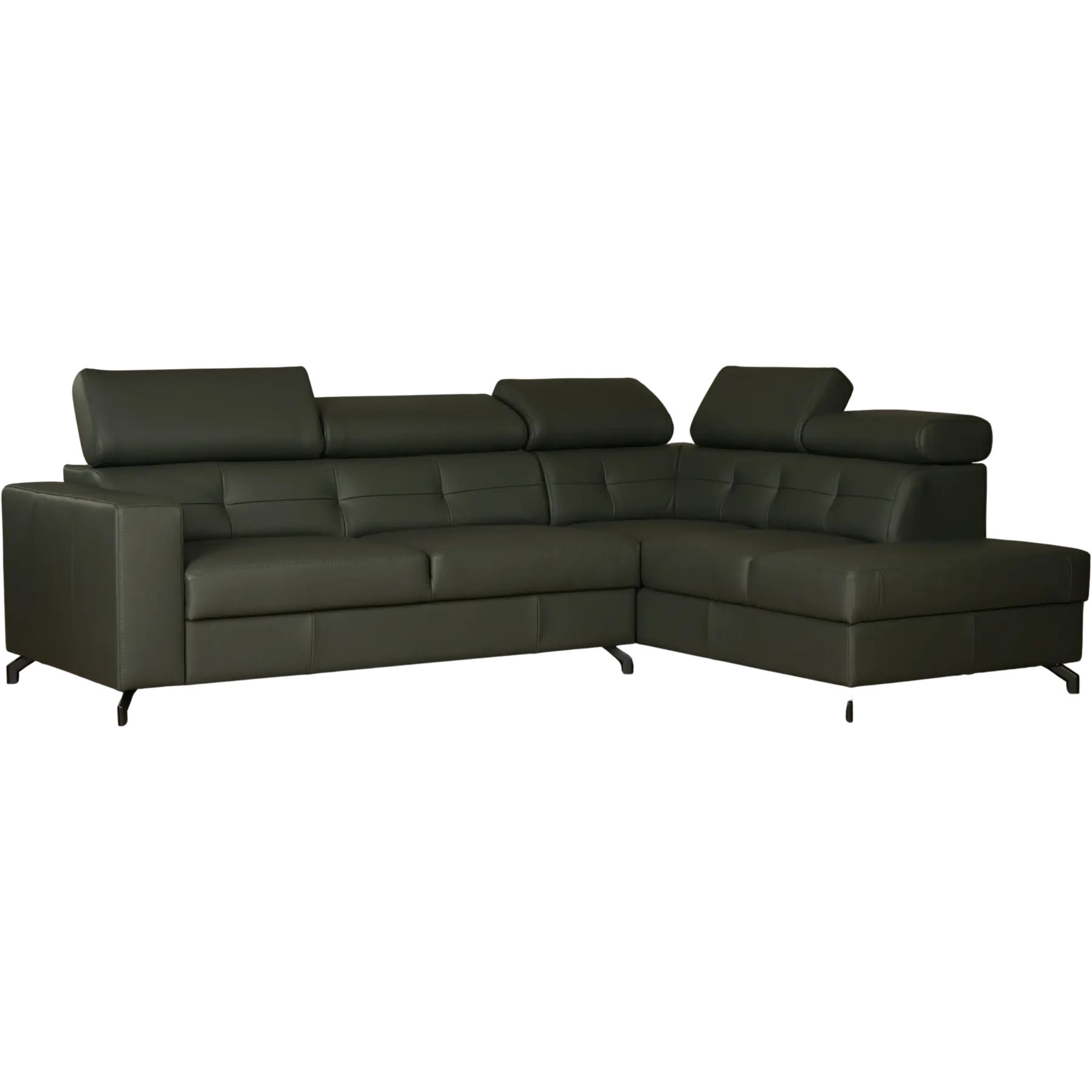 afbeelding van Leren hoekbank Nova - 2,5 zits + longchair