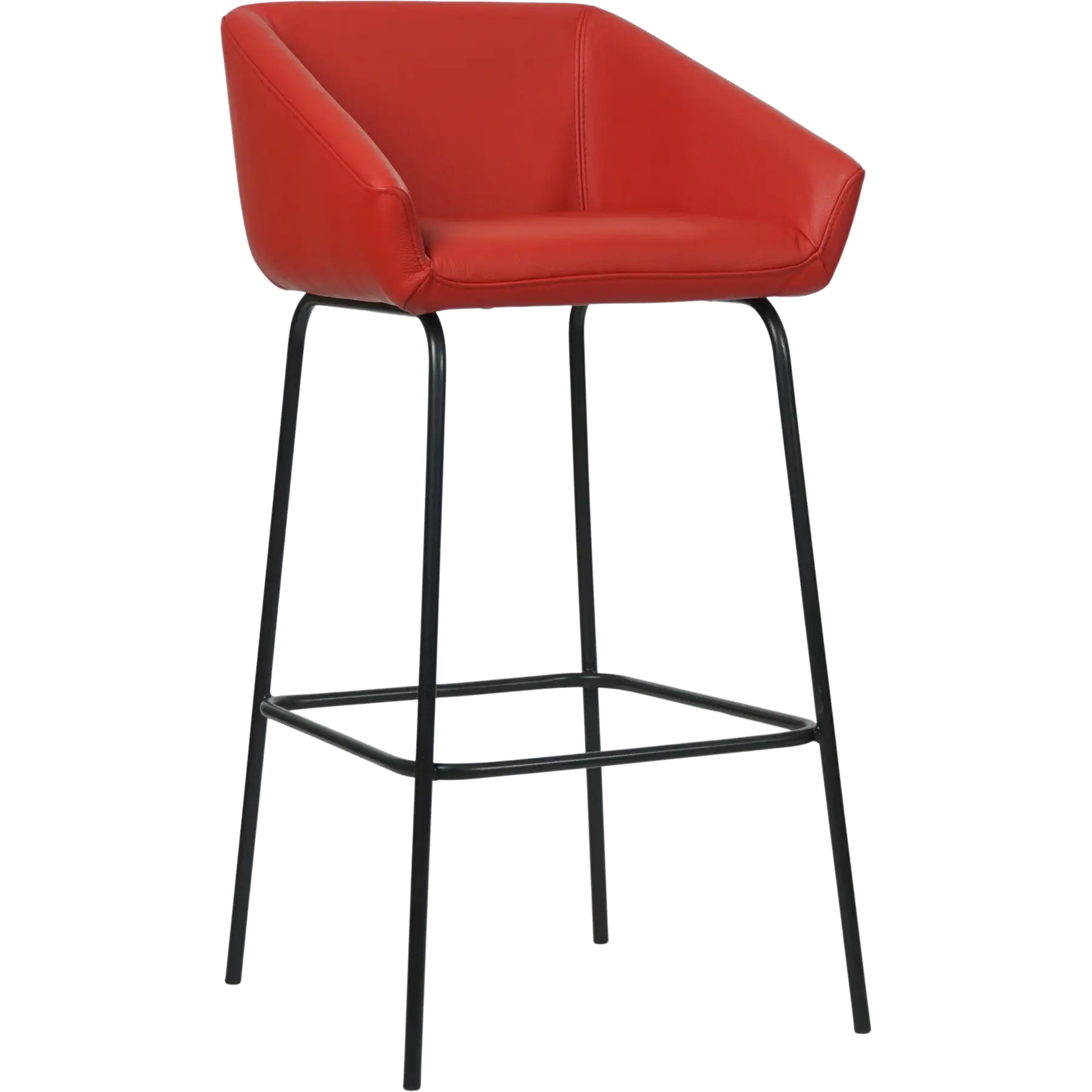 afbeelding van Leren barkruk Have hoog - Toledo Ducati (rood)