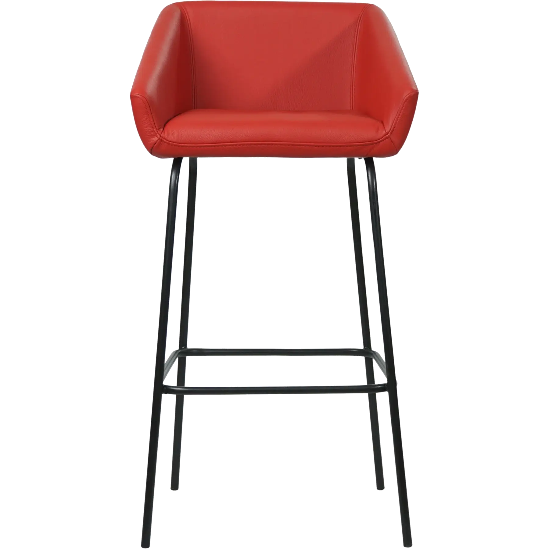 afbeelding van Leren barkruk Have hoog - Toledo Ducati (rood)