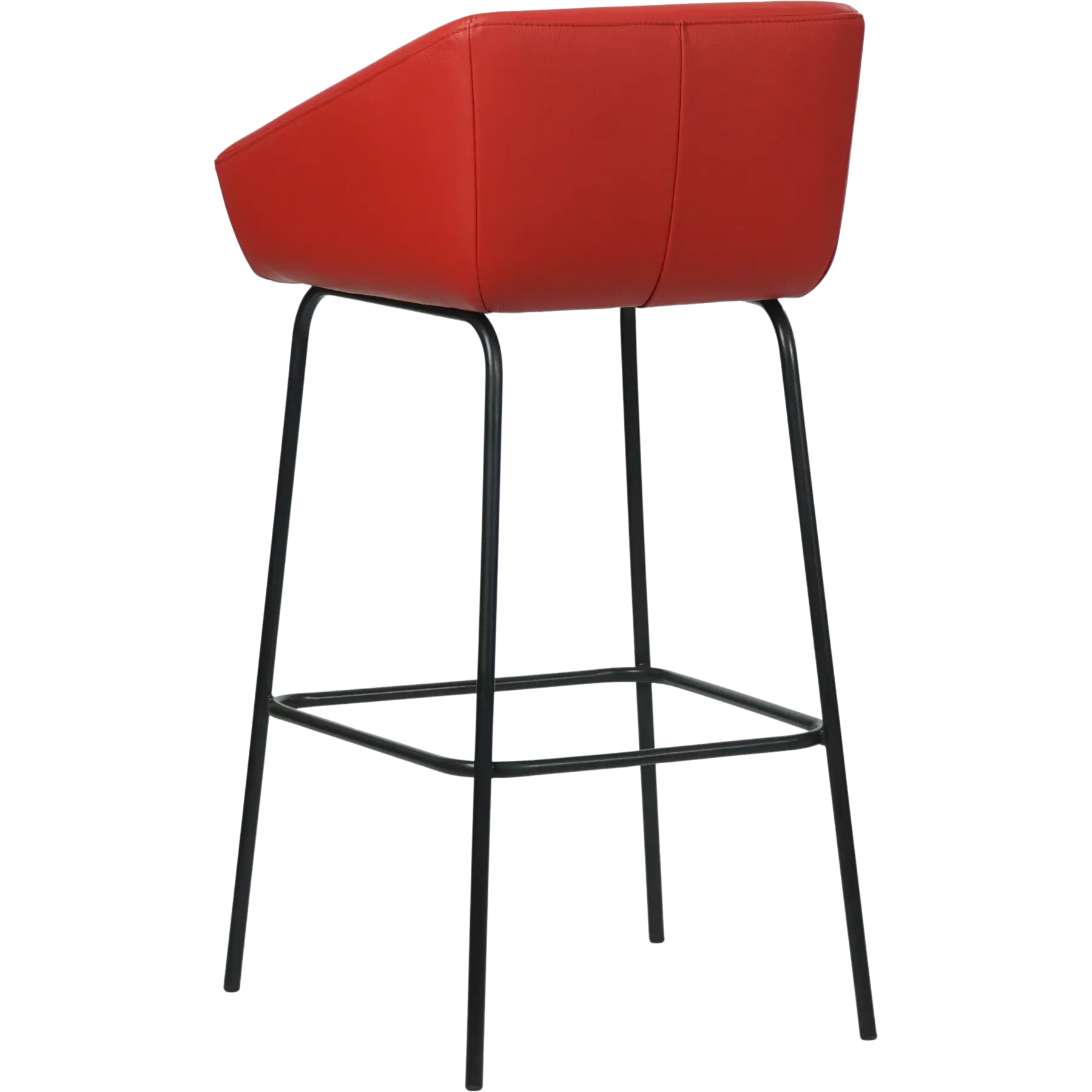 afbeelding van Leren barkruk Have hoog - Toledo Ducati (rood)