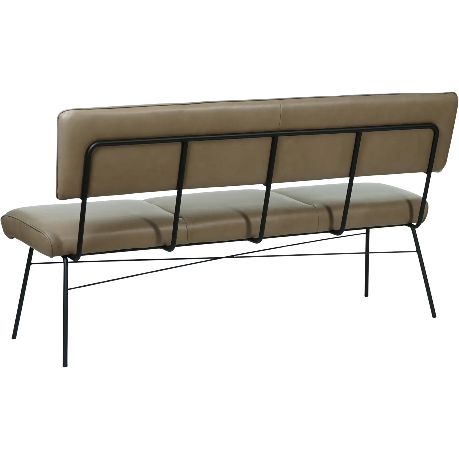 afbeelding van Leren eetkamerbank Solid