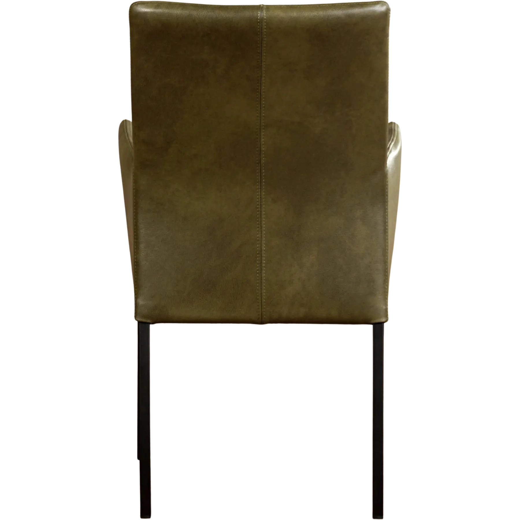 afbeelding van Leren eetkamerstoel Comfort met armleuning