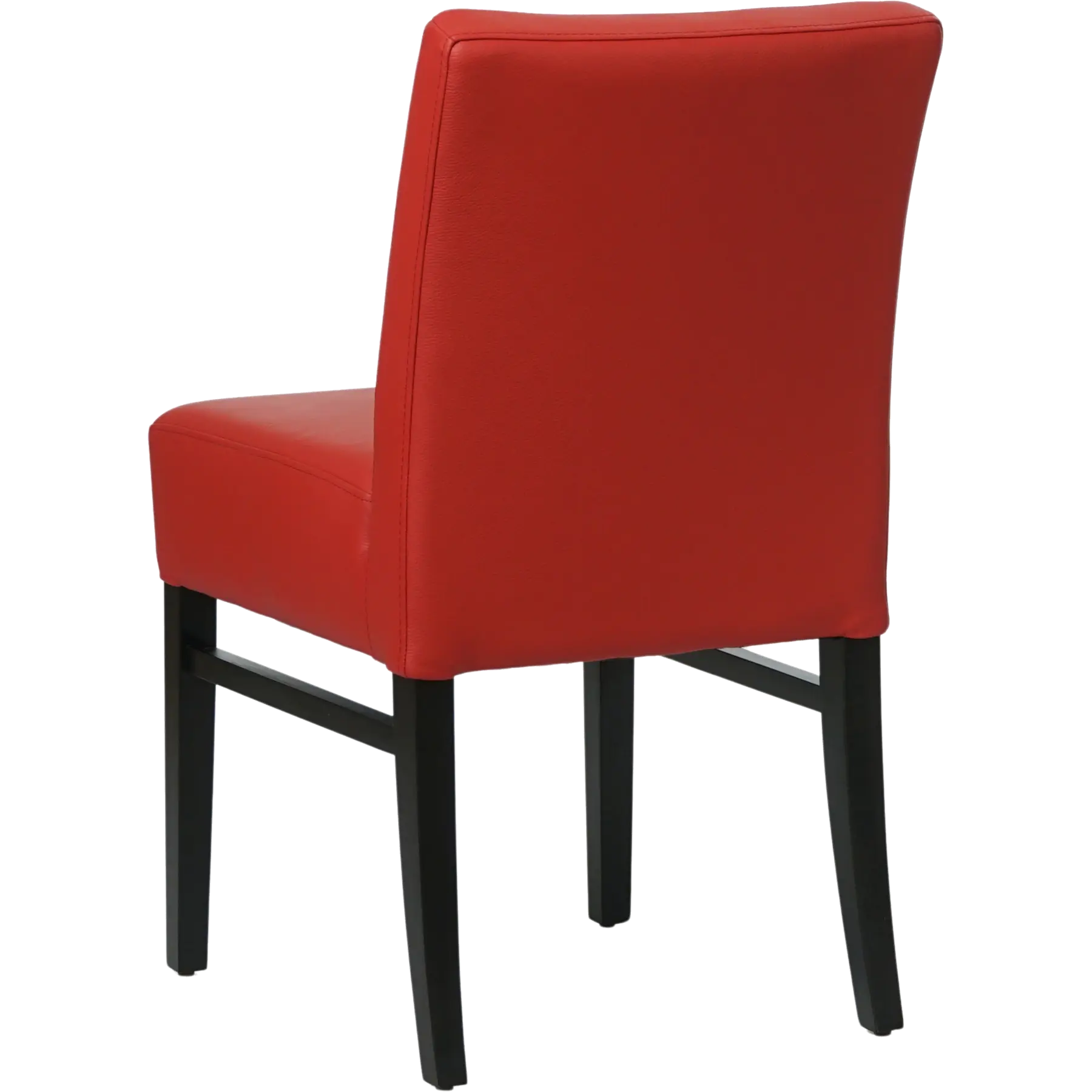 afbeelding van Leren eetkamerstoel Hold - Toledo Ducati (rood) - Poten hout zwart