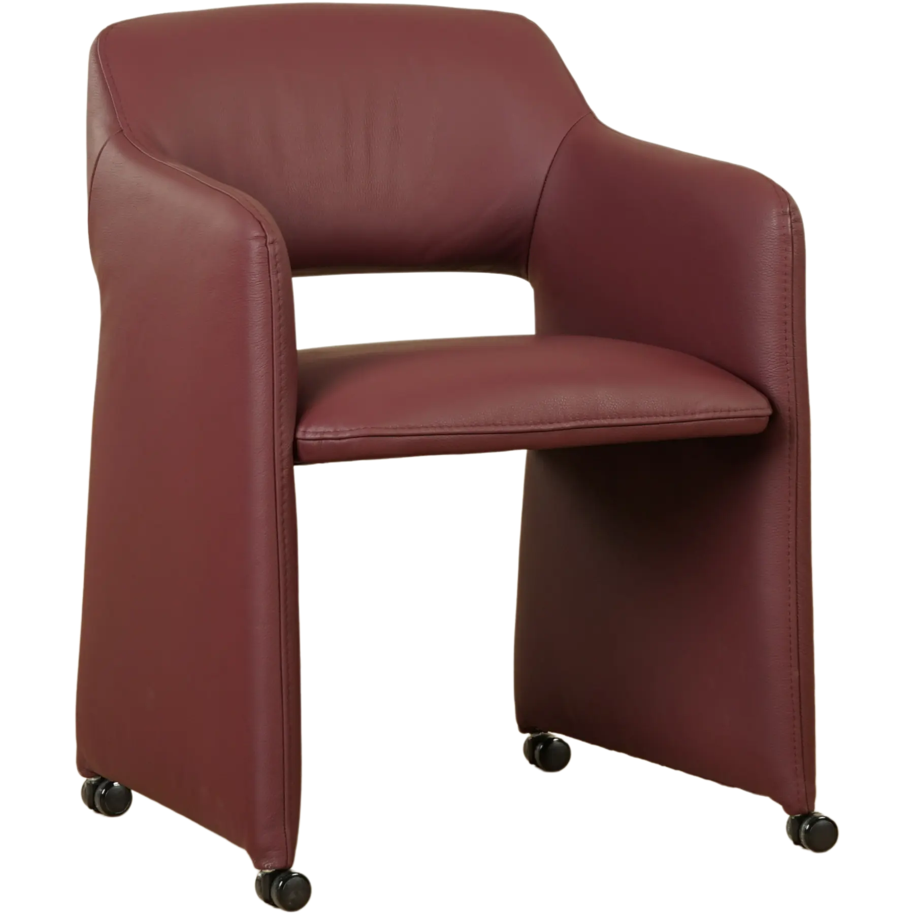 afbeelding van Leren eetkamerstoel Icon