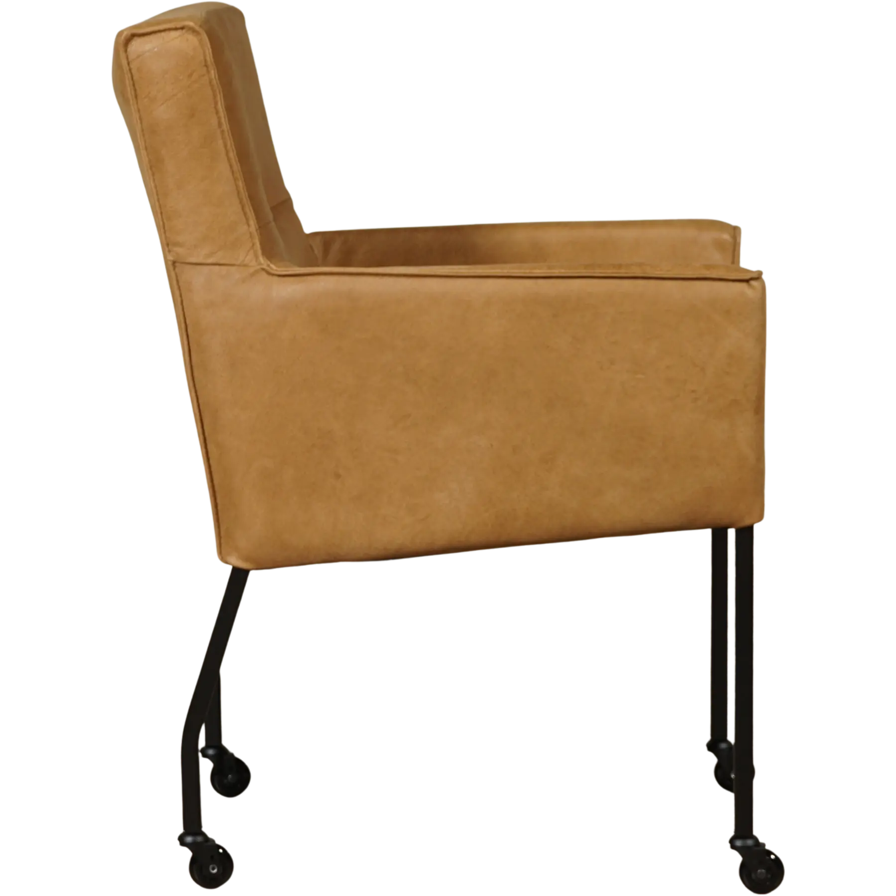 afbeelding van Leren eetkamerstoel Lucky