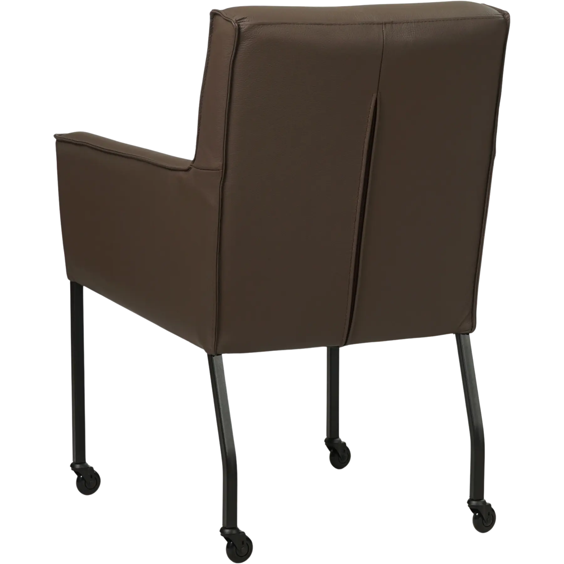 afbeelding van Leren eetkamerstoel Lucky - Toledo Espresso (bruin)