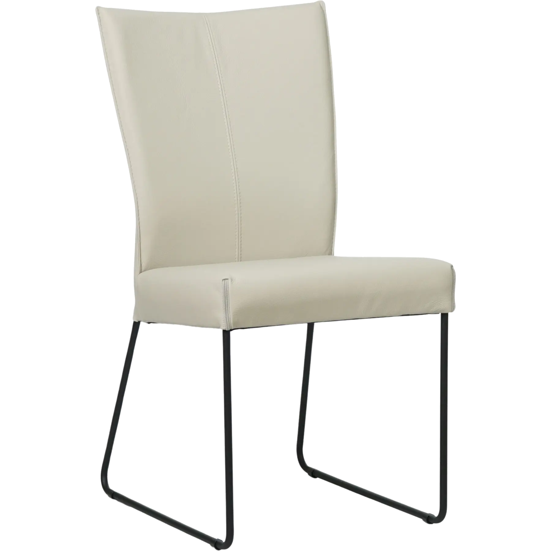 afbeelding van Leren eetkamerstoel Mate