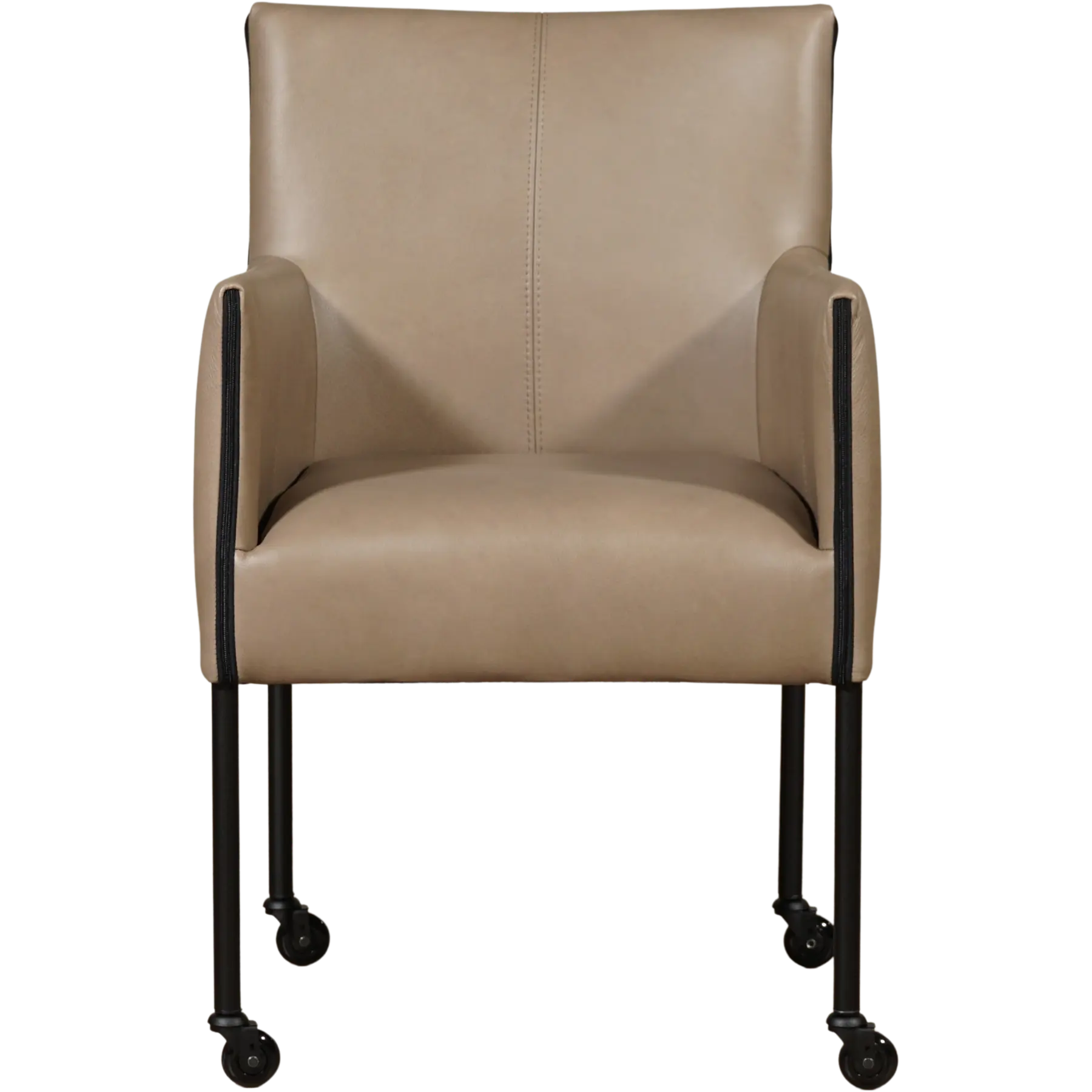 afbeelding van Leren eetkamerstoel More