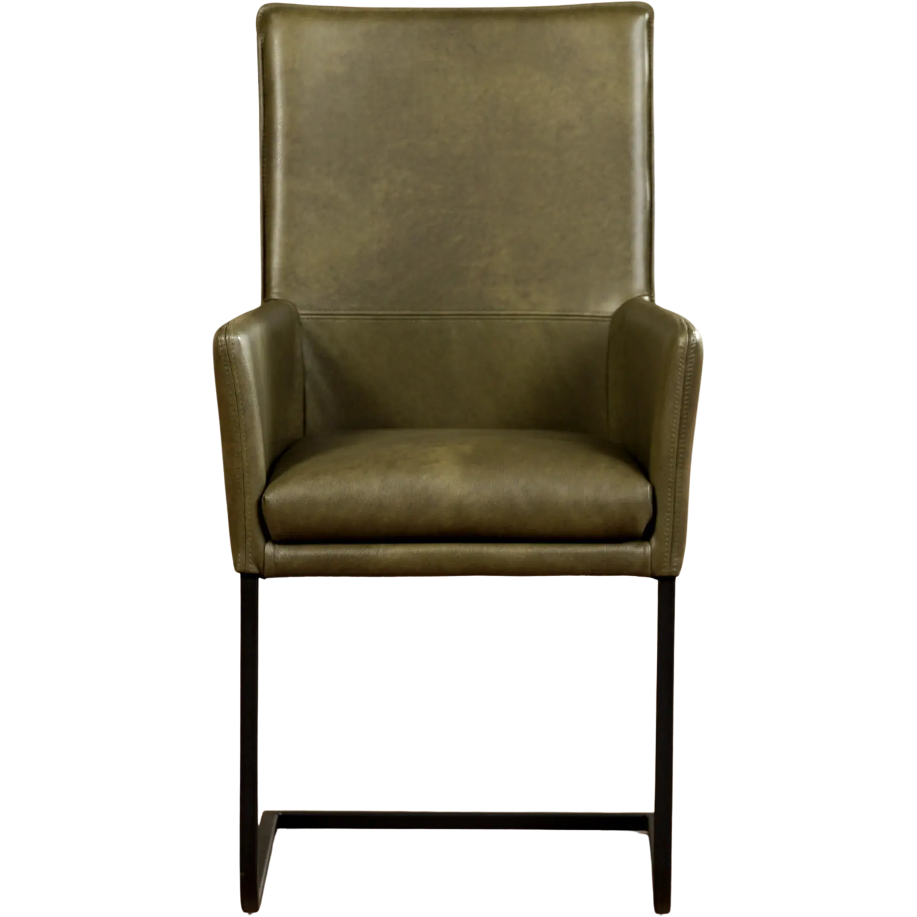 afbeelding van Leren eetkamerstoel Ruler