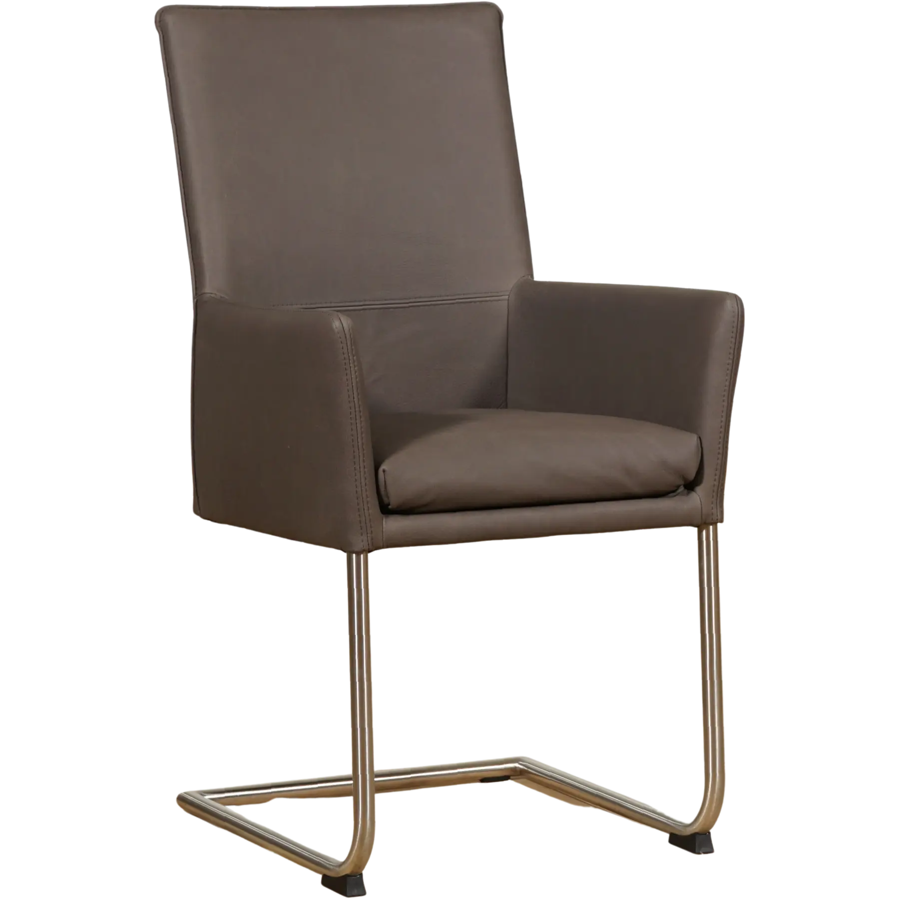 afbeelding van Leren eetkamerstoel Rumor