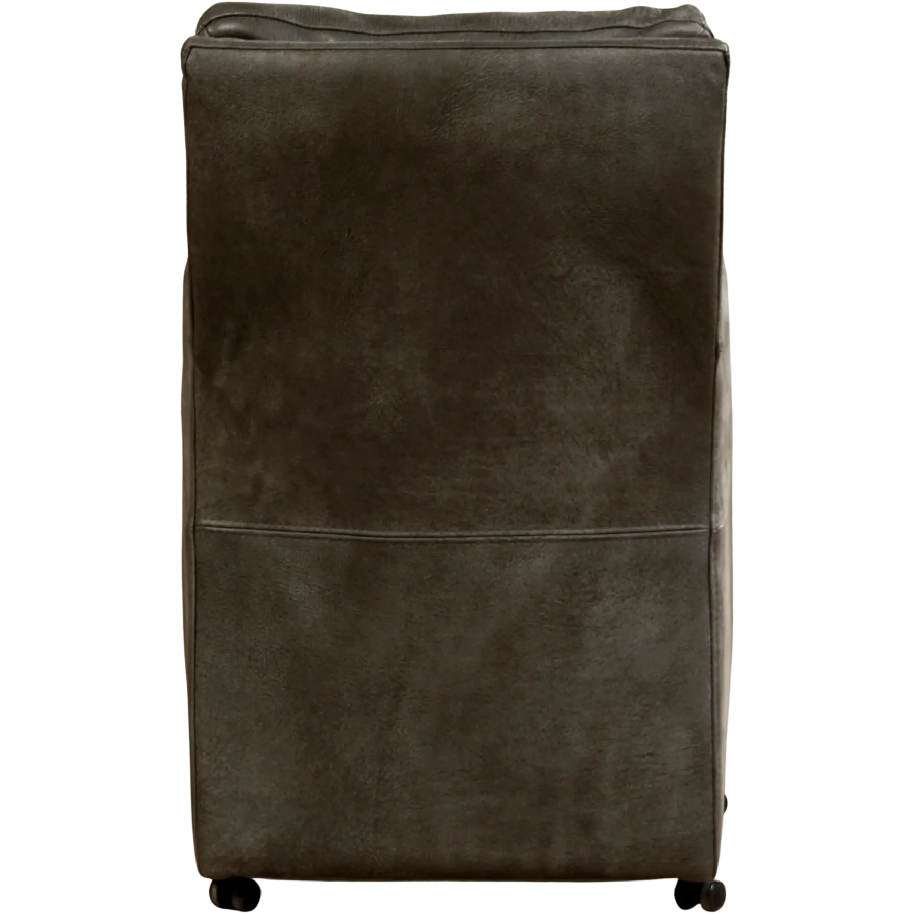 afbeelding van Leren eetkamerstoel Sharp - Kenia Antracite (grijs) - Zonder handgreep