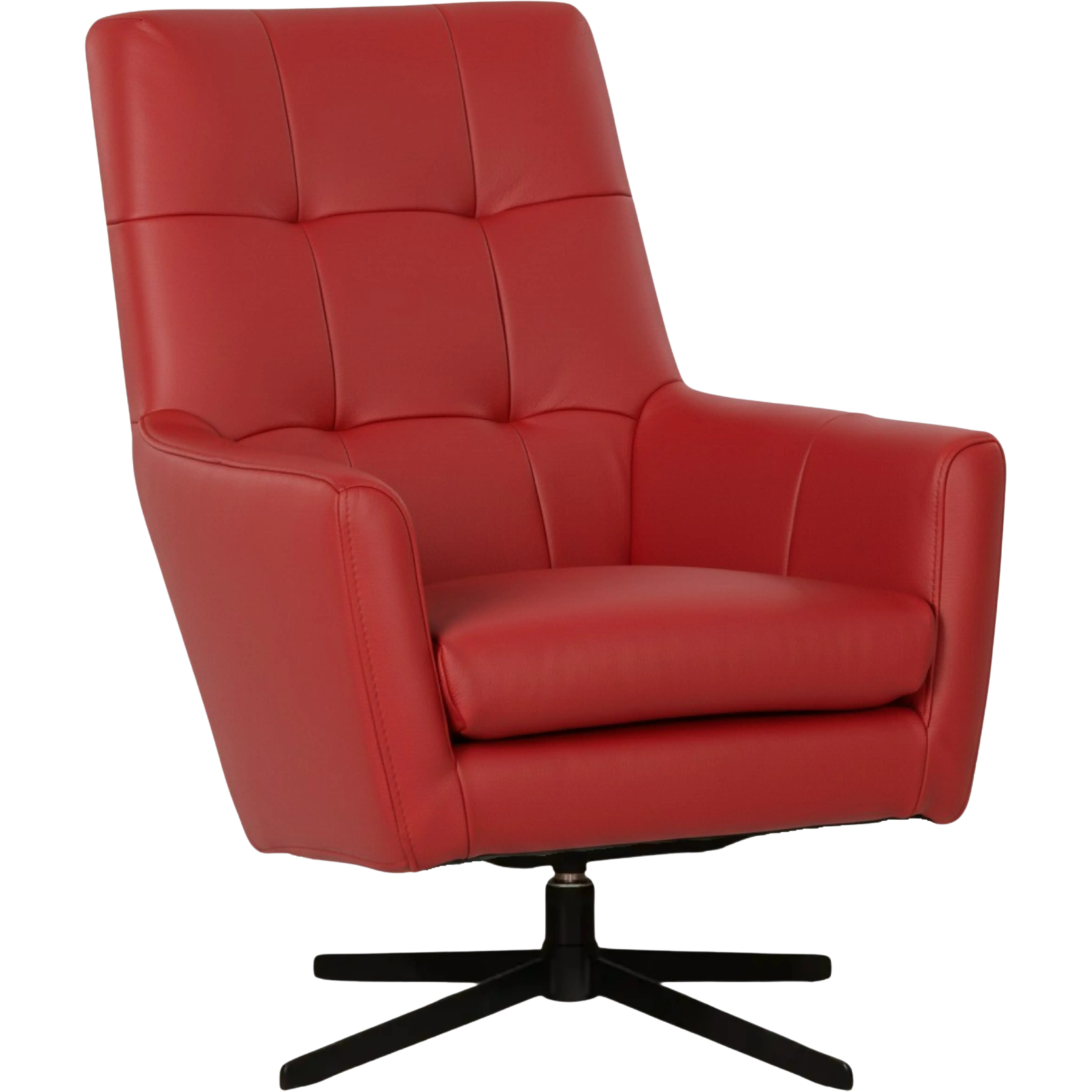 afbeelding van Leren draaifauteuil Central - Toledo Ducati (rood)