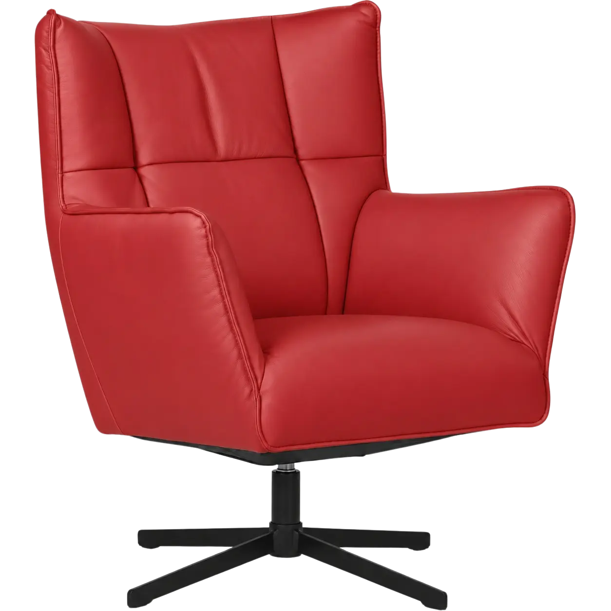 afbeelding van Leren draaifauteuil Lovely - Toledo Ducati (rood)