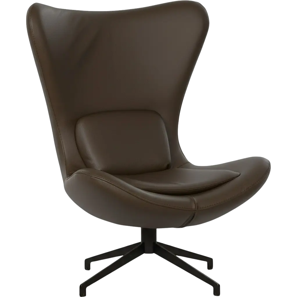 afbeelding van Leren draaifauteuil Soul - Toledo Espresso (bruin) - Stervoet zwart