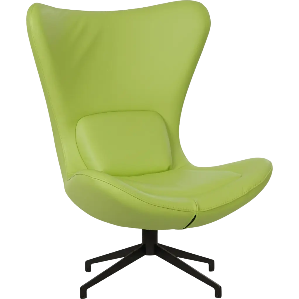 afbeelding van Leren draaifauteuil Soul - Toledo Lime (felgroen) - Stervoet zwart