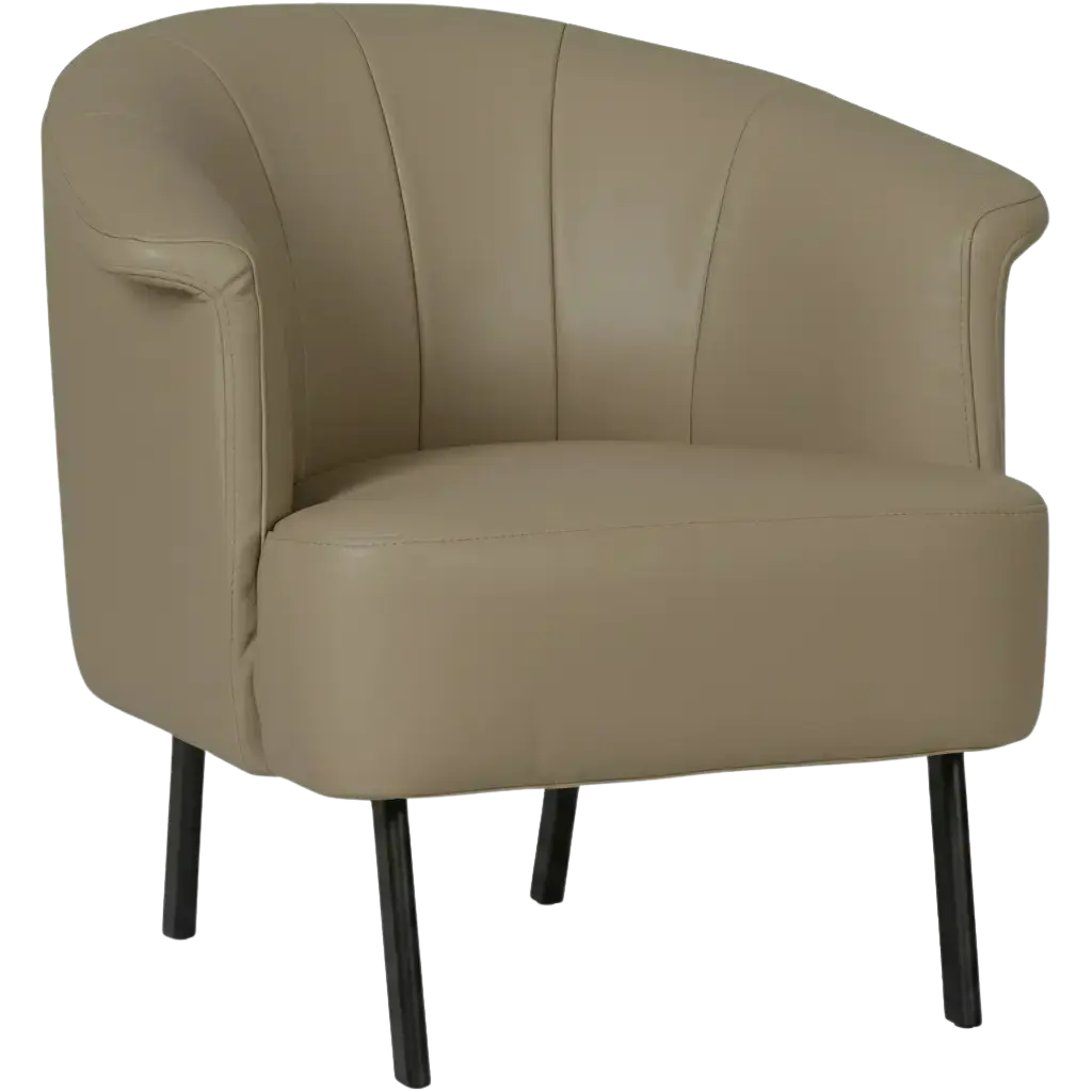 afbeelding van Leren fauteuil Embrace - Toledo Mocca (taupe/bruin)