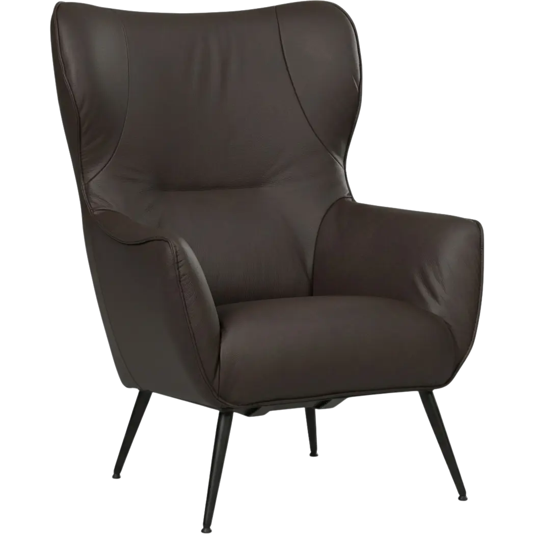 afbeelding van Leren fauteuil Flair - Toledo Espresso (bruin)