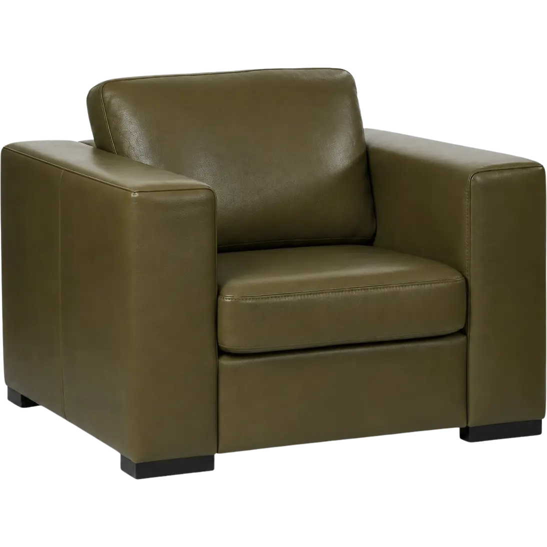 afbeelding van Leren fauteuil Flow
