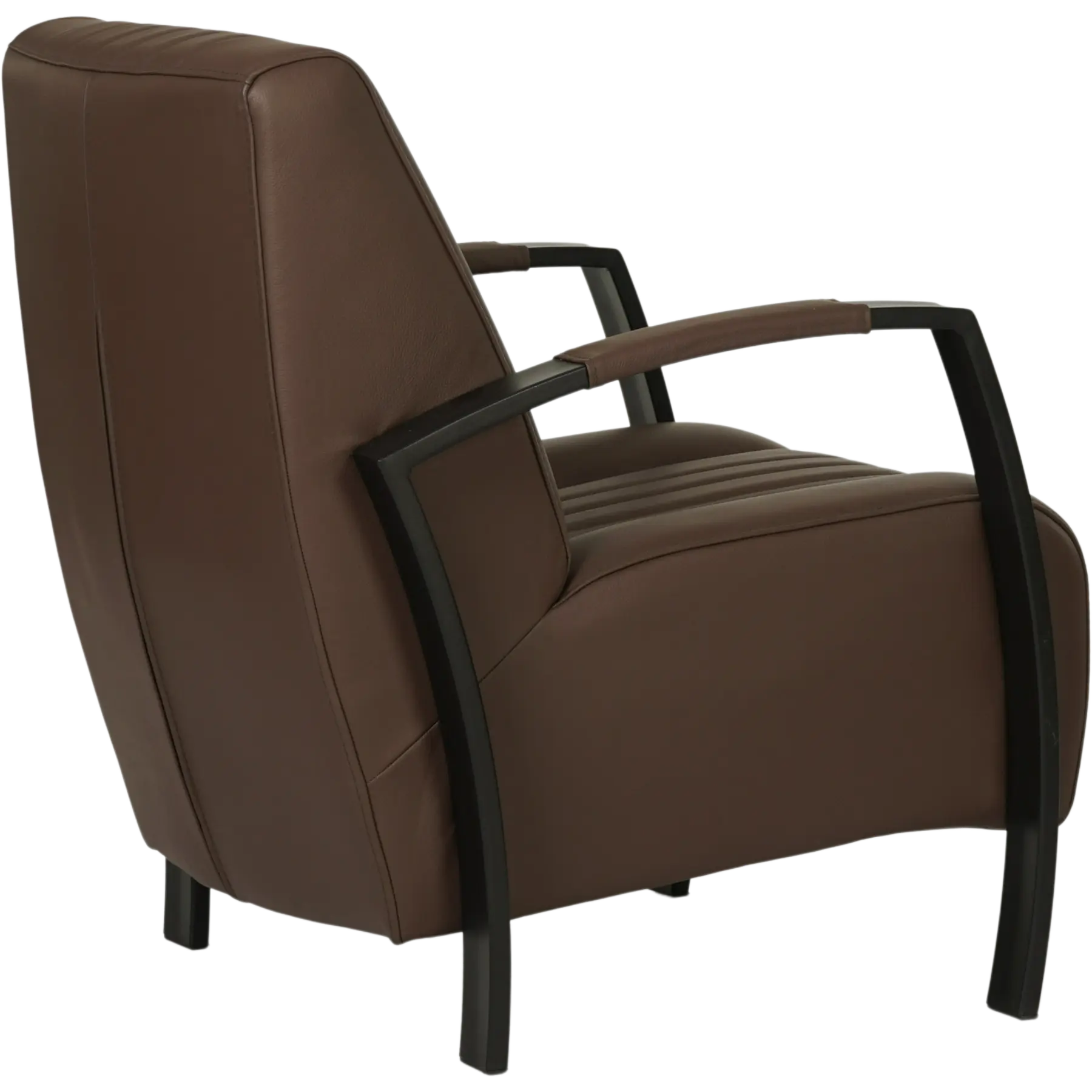afbeelding van Leren fauteuil Glamour - Toledo Espresso (bruin)