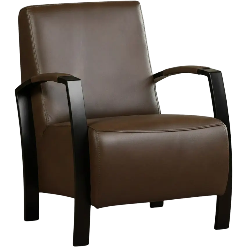 afbeelding van Leren fauteuil Glory - Granada Chocolate (bruin)