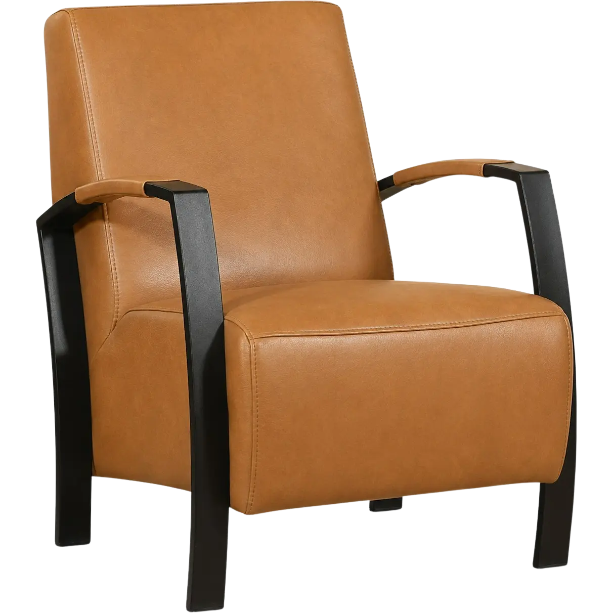 afbeelding van Leren fauteuil Glory - Granada Sahara (cognac)