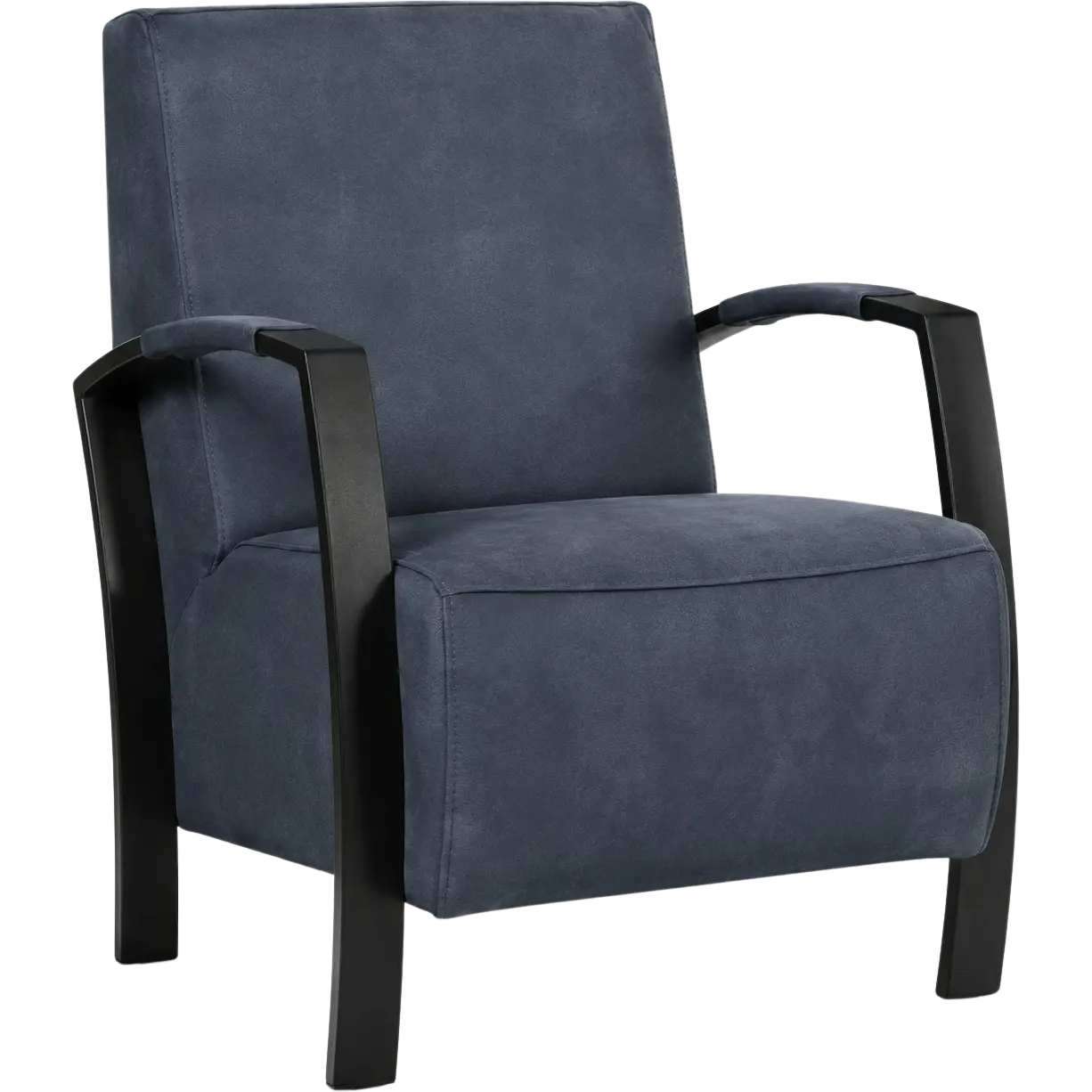 afbeelding van Leren fauteuil Glory - Kenia Denim (blauw)
