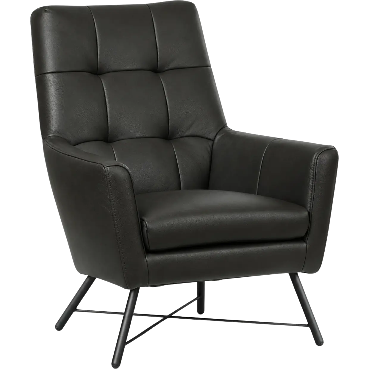 afbeelding van Leren fauteuil Proud - Granada Graphite (donkergrijs)