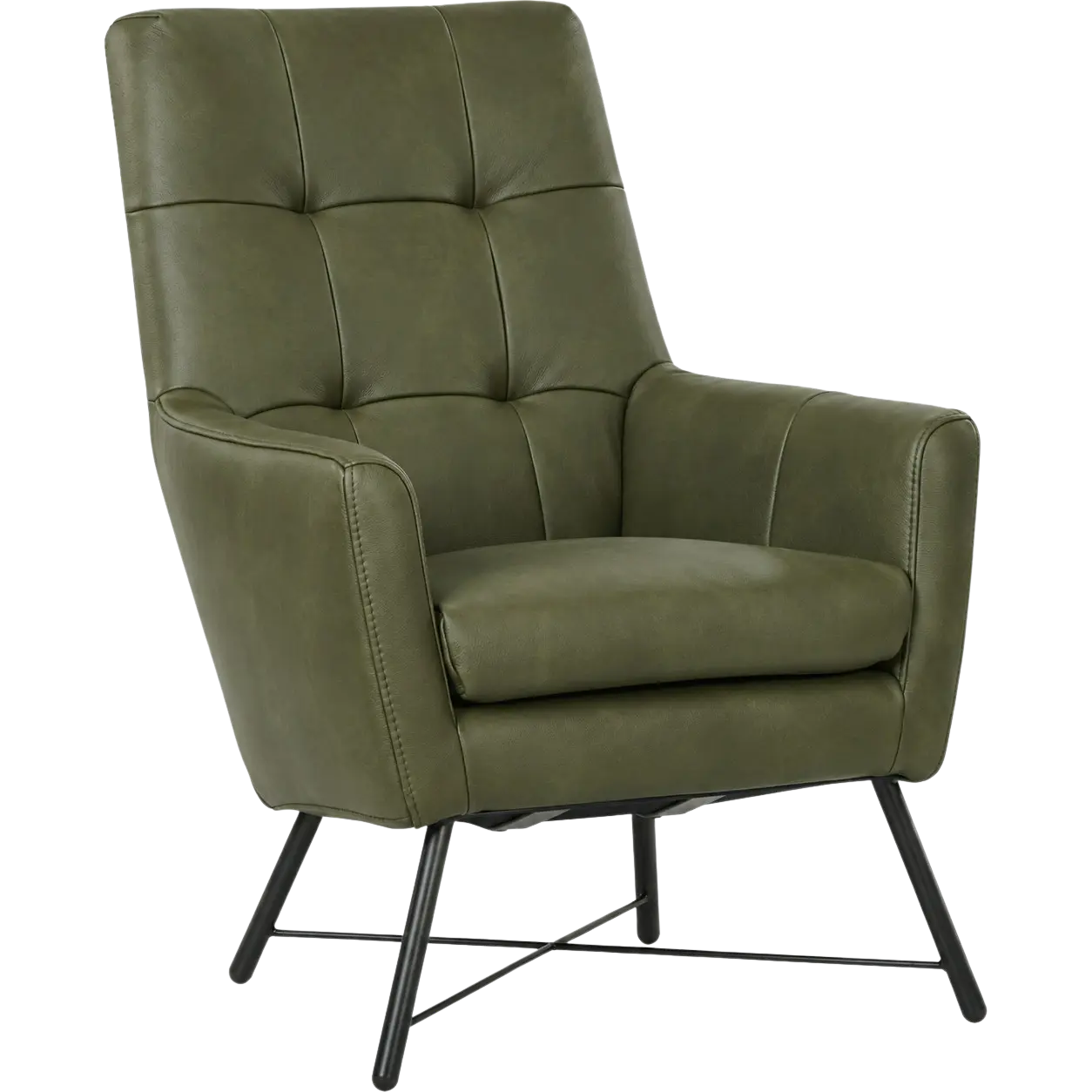 afbeelding van Leren fauteuil Proud - Granada Moss (olijf/groen)