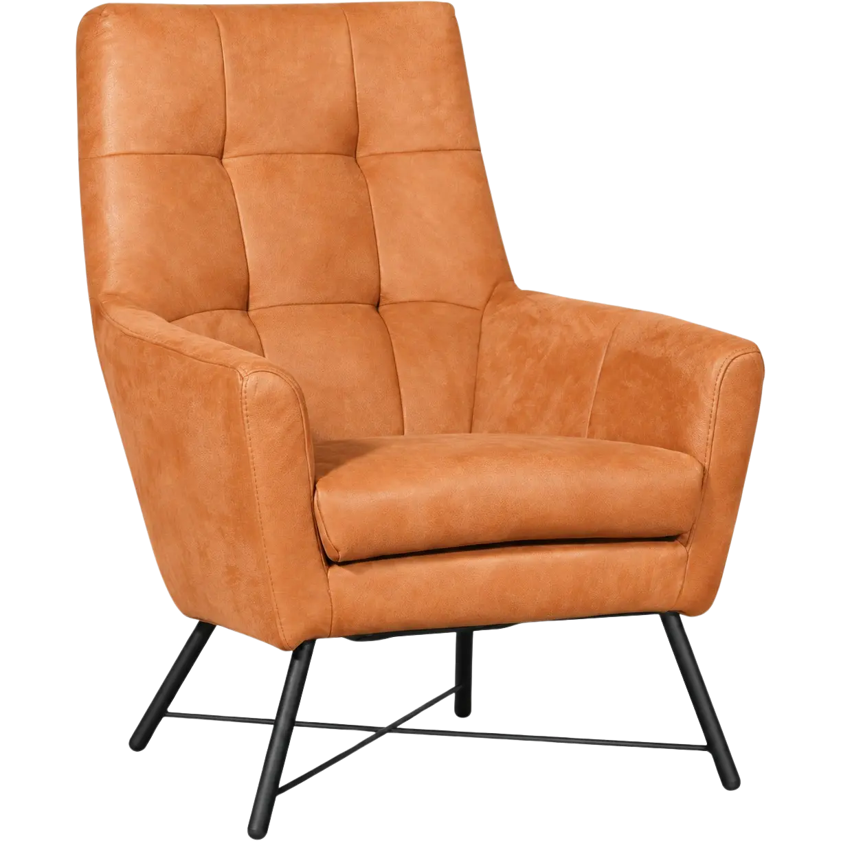 afbeelding van Leren fauteuil Proud - Kenia Rost (oranje)