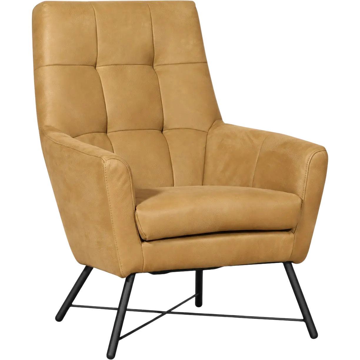 afbeelding van Leren fauteuil Proud - Kenia Walnut (cognac)