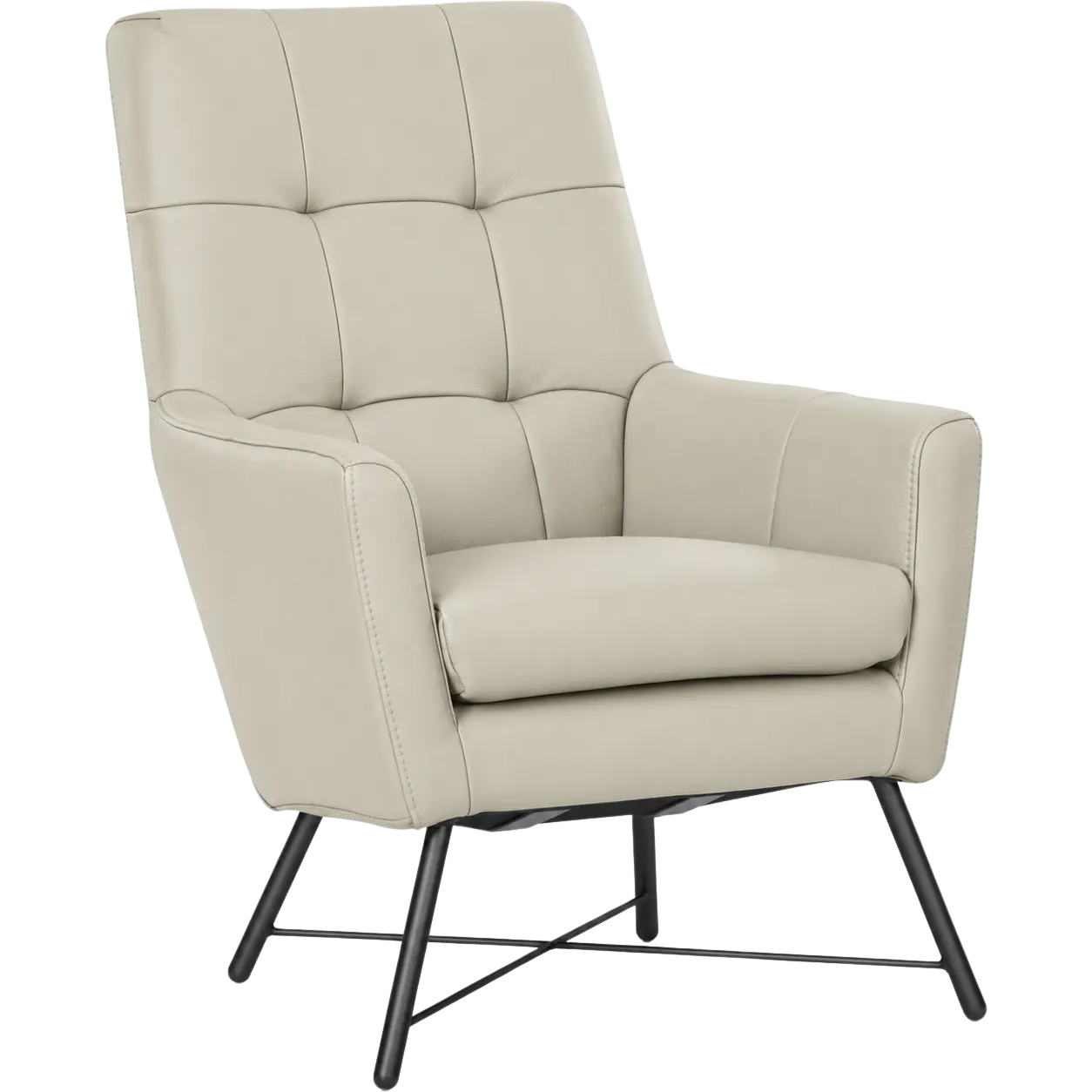 afbeelding van Leren fauteuil Proud - Toledo Misty (crème)