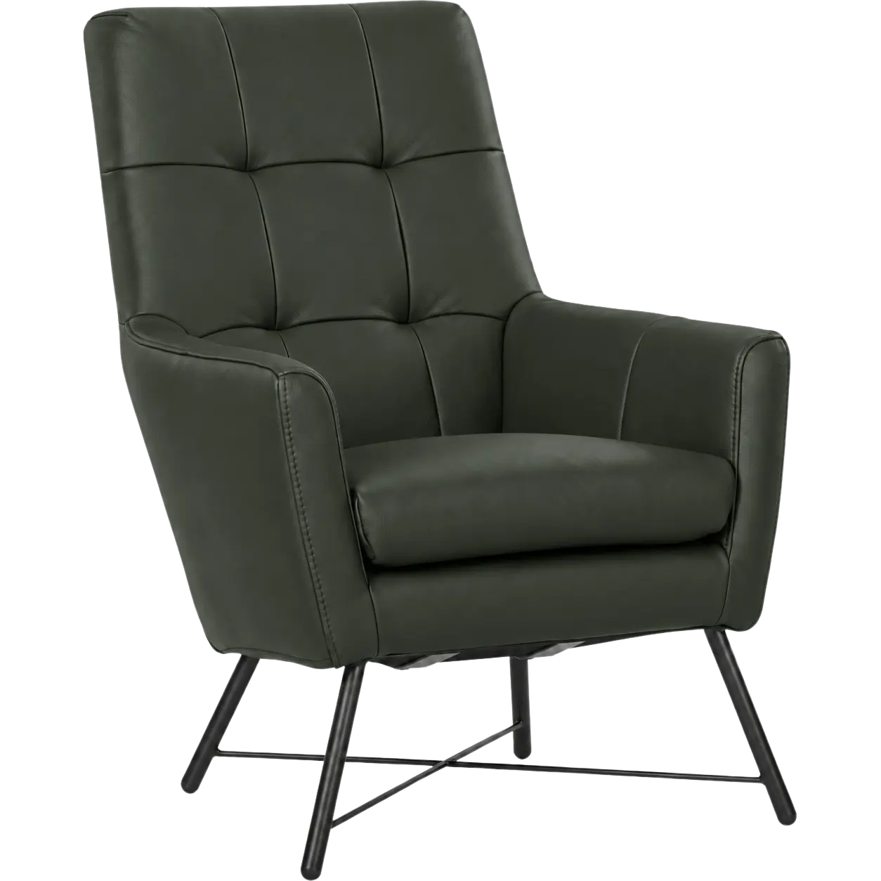 afbeelding van Leren fauteuil Proud - Toledo Verde (donkergroen)